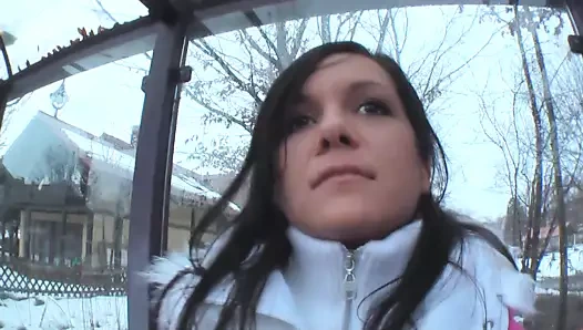 Alman orta yaşlı seksi kadın sokakta mastürbasyon yaparken amatör seks videosu karşılığında dolar alıyor