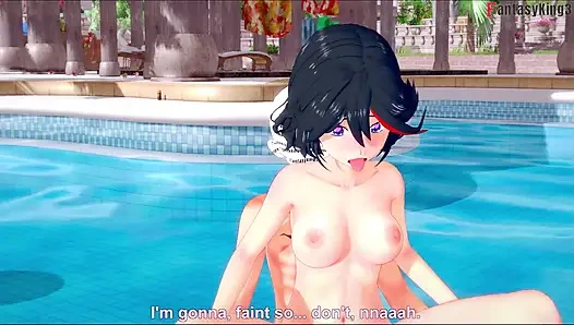 Ryuko matoi ahegao havuzda seks - killlakill