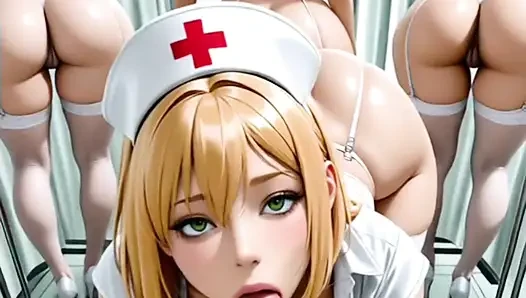 Hentai anime - hastanedeki kadınlarla