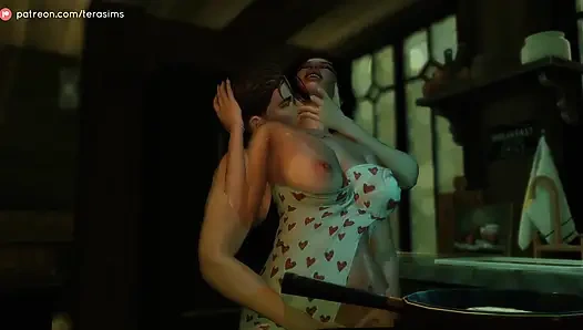 Sims 4 - en iyi arkadaşımın ateşli orta yaşlı seksi annesini siktim, 3 boyutlu porno