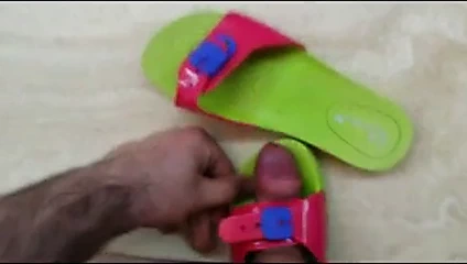 Sik ve cum annemin yeni yaz düz plastik sandalet