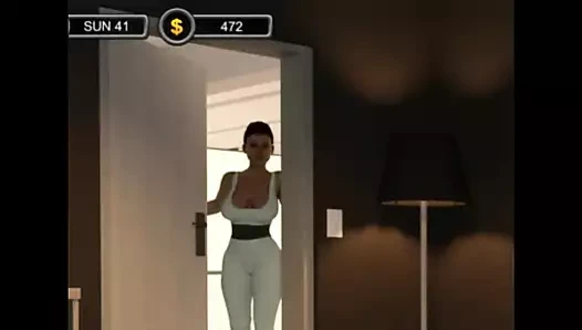 Evin adamı - bölüm 23 - onu göt tokatlarıyla disipline ediyor