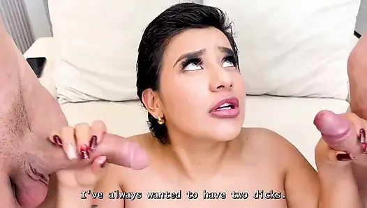 Karımın fantezilerini gerçekleştiriyorum, en iyi arkadaşım ve karımla üçlü seks