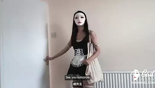 Sadmiss azgın bir döllemeden sonra erkek arkadaşının amına boşalıyor - çıplak Asyalı sürtük!