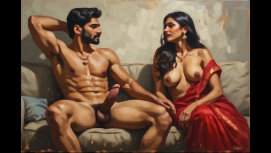 Hintli amcık zevkin tadını çıkaran karı koca tarafından sikiliyor