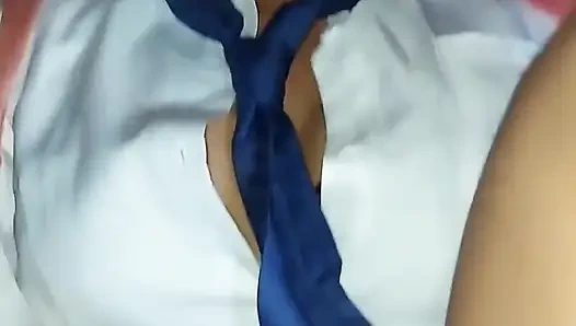 Marin cosplay'li Otaku anal seks yapıyor