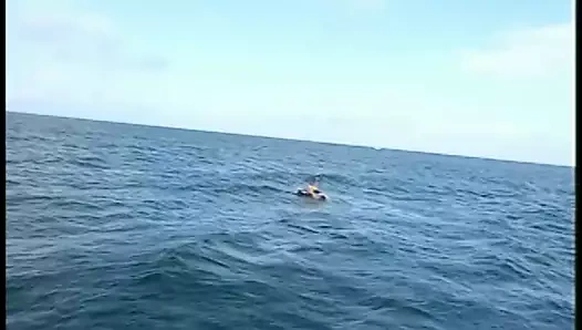 Harika memeli seksi sarışın adamın sert kalın yarağına biniyor