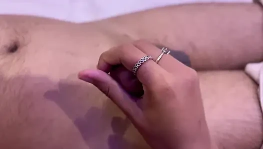 My boyfriend's Oh, My God! I'm Jerking My Boyfriend's Dick off, and His Best Friend Is Discreetly Fucking Triple cumshot