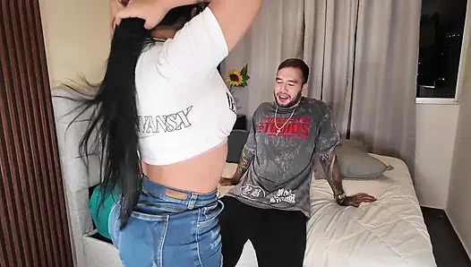 I'm invited to a podcast... But the interview gets out of control and I end up getting fucked