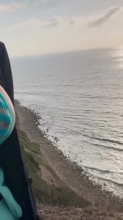 Artemisia Love sexy hiking outdoor wearing a see through bikini sexy af watch her big nipples | Klip 1