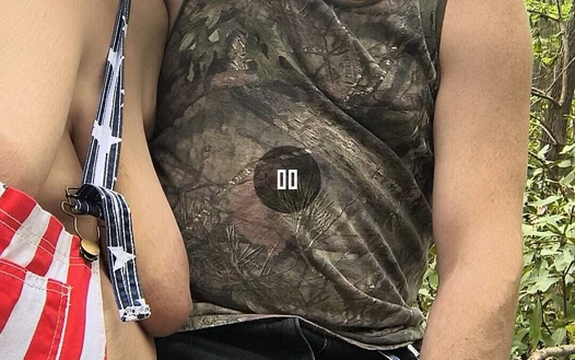 Redneck Lapdance in the Woods Got This Big Dick Redneck Paying Her Good