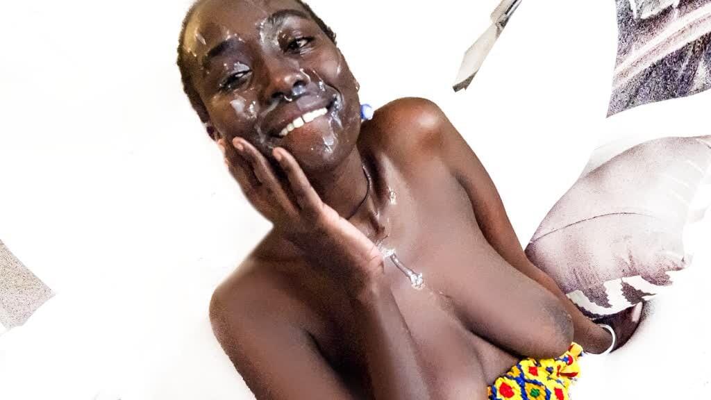 Afrikalı oyuncu seçmeleri - uzun boylu amatör zenci bebek büyük yarağın her yerine salya akıtıyor