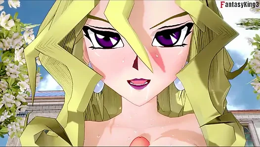 Mai Valentine ateşli ahegao seks - yu gi oh
