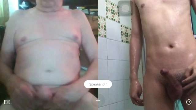 Asya çinli twink (ming) skyping ile baba richard