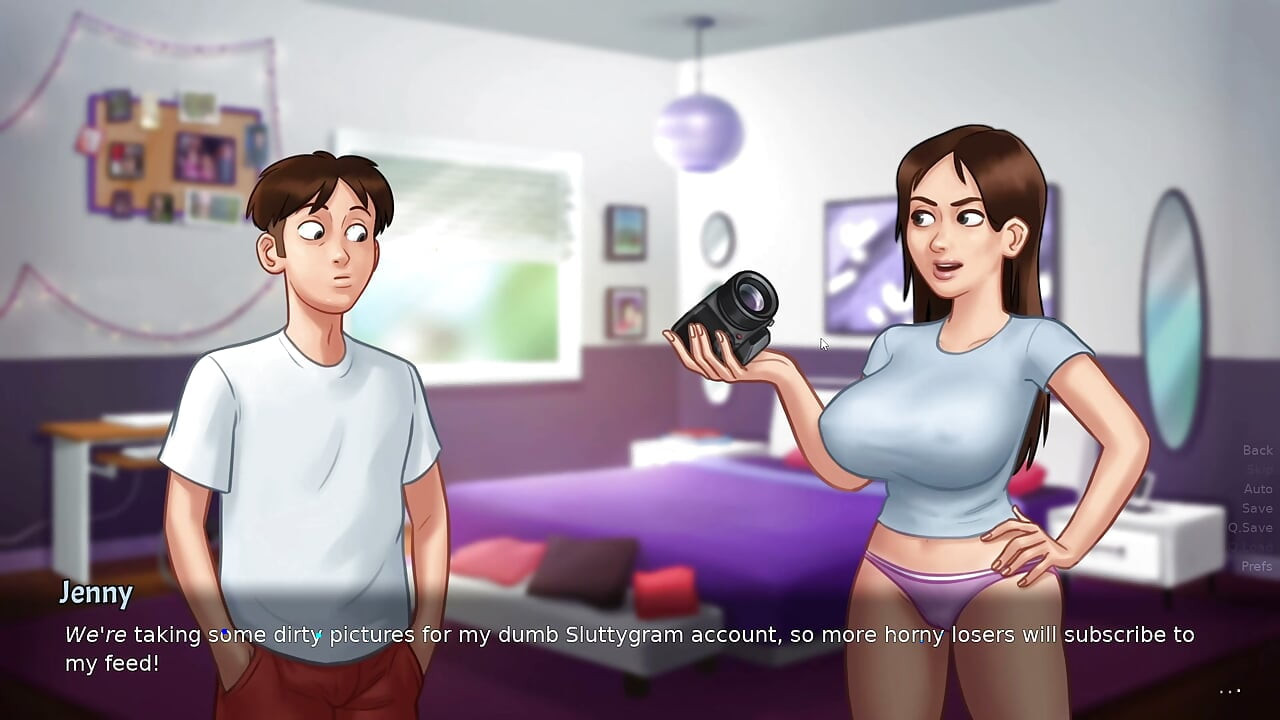 Jenny için seksi fotoğraflar çekmek - Summertime Saga bölüm 9