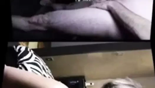 Olgun kadının yüzüne boşalma