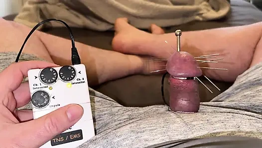 Yedi uzun iğne ve orgazm!