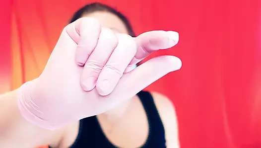 Snaps ile asmr, tıbbi eldivenler giyiyor - arya grander