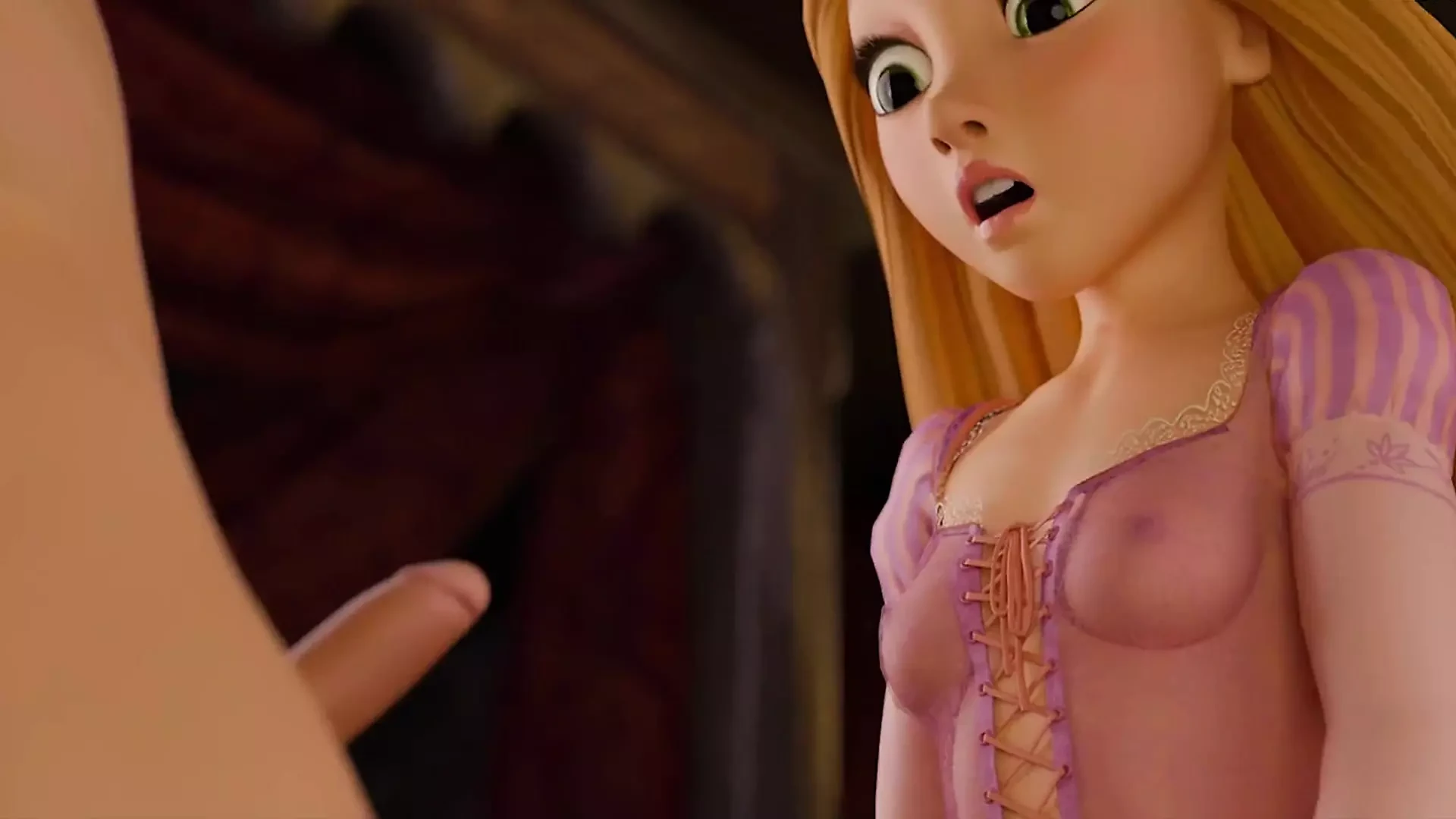 Long-Haired Beauty Takes Control: Rapunzel’s Sensual Cowgirl & Deep Throat Fantasy