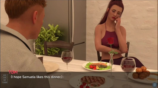 Naught cheating housewife with husband friend
