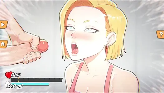 Android 18 Gears Deep - Android 18 Krillin'i Kuru Bırakıyor