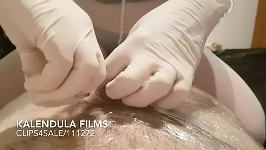 Gonzo içinde külotlu çorap harap köle orgazm