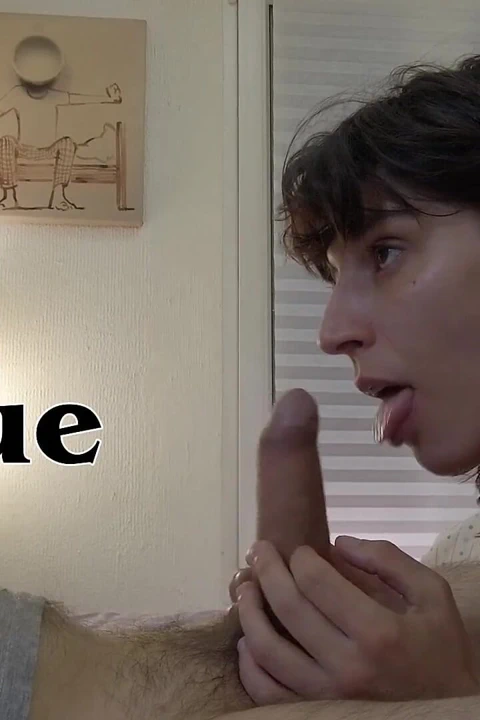 3 görüş, lezzetli dili penisimde geziyor ve boşalıyorum