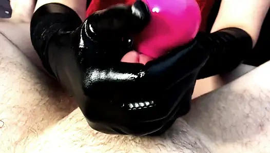 Bakış açısı kadın egemenliği elle muamele. Eller serbest boşalma