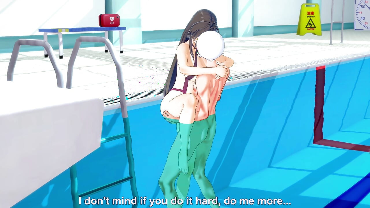 Öğretmen beni havuzda bekliyor ki onu becereyim - Shinmai Maou NTR testament 5