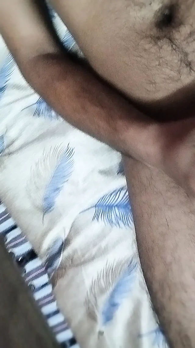 An Indian boy was masturbating in his room when no one was there, he shot a cum on himself. He was feeling bored and tired, and