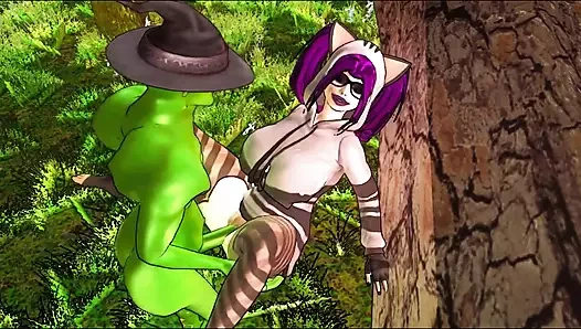 Kokoro ogre goblin canavar tarafından sert sikiliyor (4/11)