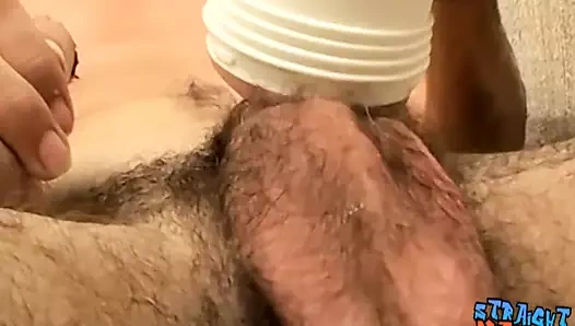 düz haydut mastürbasyon solo ile Fleshlight önce twinks