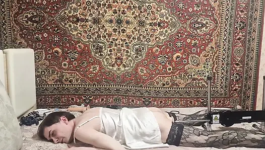 Eşcinsel anal seks sikiş makinesi