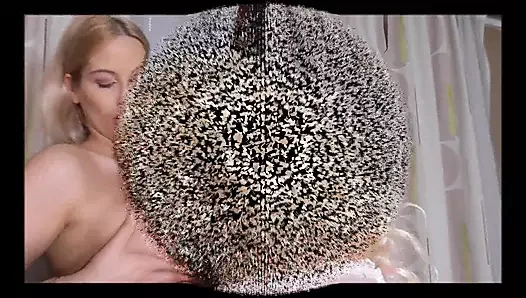 Uzun boylu sarışın sahibe travesti kadın kılıklısını emiyor