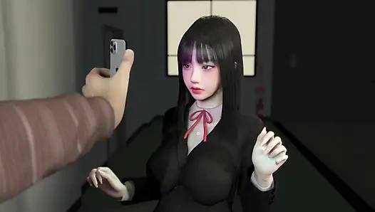 3 boyutlu sevimli Koreli üniversiteli sürtük ıslak amını çok sert siktiriyor