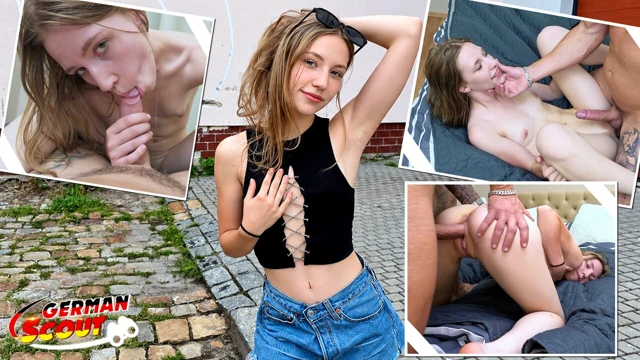GERMAN SCOUT - Zayıf Küçük Memeli Genç Maya Sinn Prezervatifsiz Casting Sikişi İçin Alınıyor