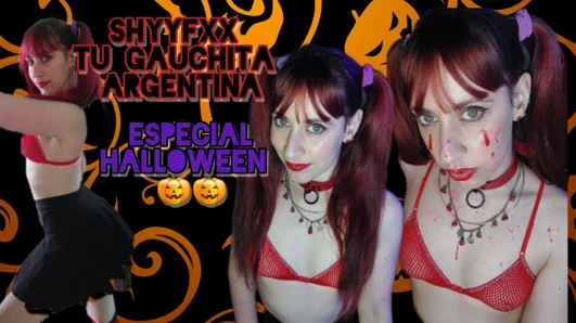 Shyyfxx küçük satıcı kız birinin evine giriyor - çok tehlikeli... joi halloween