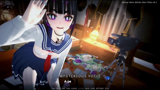 Hentai oyunu -hentai tavşanı kahraman yarı zamanlı seks oyun animasyonu yapıyor