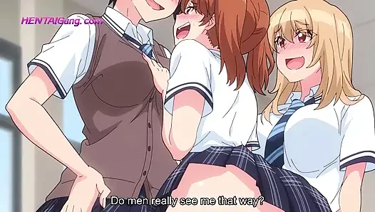 Ateşli karışık banyo kızlar seçilmek için dövüşürken ateşli bir üçlü sekse dönüşüyor - hentai sansürsüz