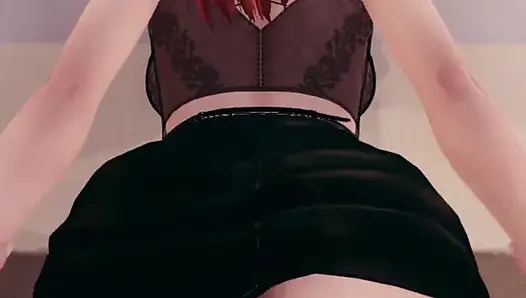 Orta yaşlı seksi üvey anne üvey oğluna iki kez boşalmasına yardım ediyor