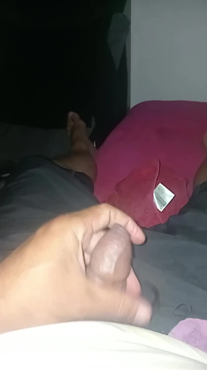 Maori boy stroking his horny uncut cock