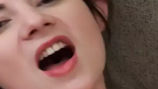 Sıcak kıllı bebek alexandra çalış ile ona mükemmel kedi kadar o cums bir çok