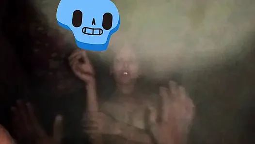 Köylü yengenin büyük göğüsleri tam gece sert sikişiyor