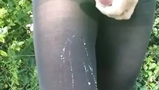 Legging mastürbasyon açık