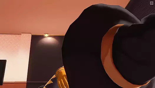 Cadılar Bayramı şerefine bir kız sınıf arkadaşını sikiyor.