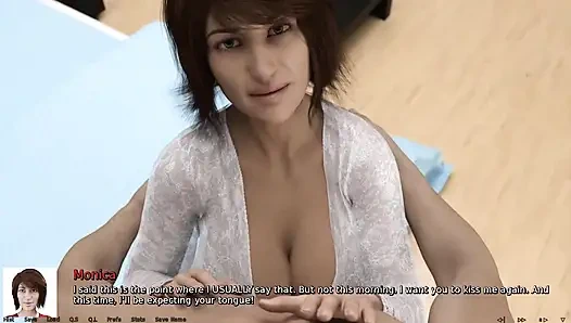 Kalbin olduğu yerde: büyük memeli ateşli orta yaşlı seksi kadın için sabah masajı bölüm 58