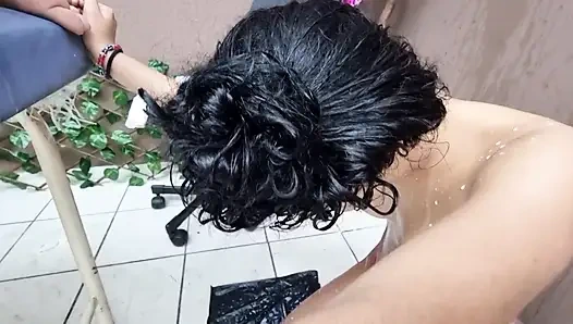 En iyi kızları lavman yutuyor ve xxl litre lavman