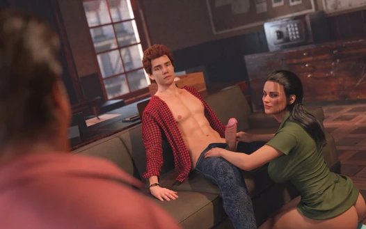 Aldatılan koca karısının büyük yarağımı emmesini izliyor - 3 boyutlu hentai animasyonlu porno - Santa County'deki hayat