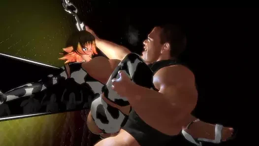 Gage duvarına karşı sert sikiliyor