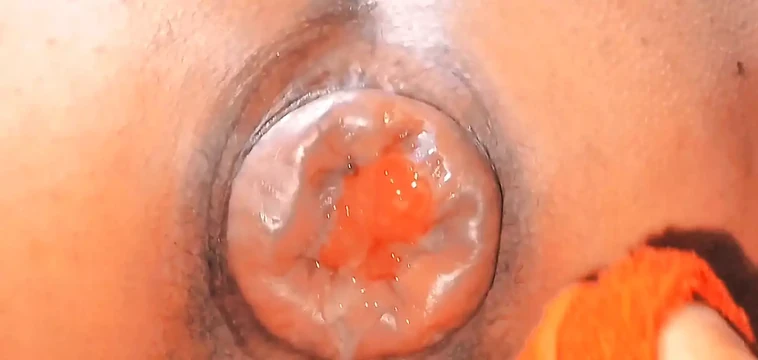 Cocked anal suction as I love it